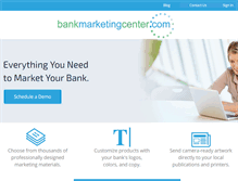 Tablet Screenshot of bankmarketingcenter.com